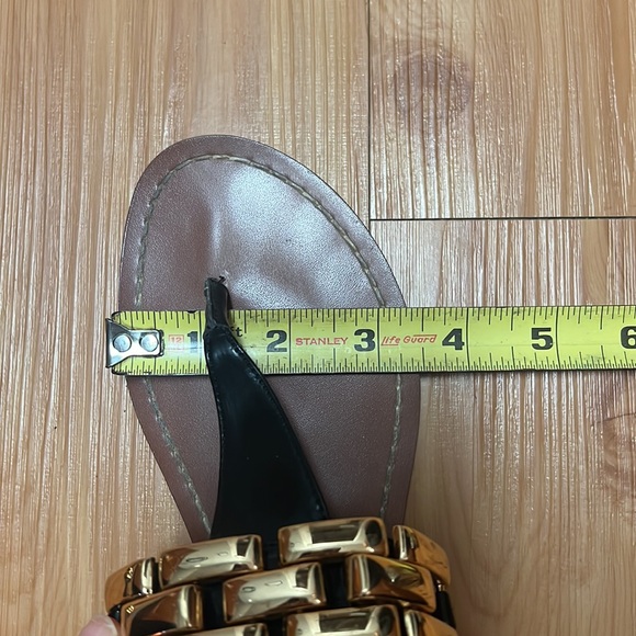 Steve Madden black and gold sandals size 7 - Picture 3 of 4